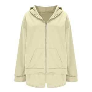 Custom Women's Hoodie And Jogger <b>Set</b> <b>Lounge</b> Wear Sweatshirt <b>Two</b> <b>Piece</b> Cotton Shorts <b>Set</b> Casual Sportswear Outfit - Product Image 5