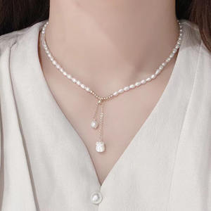 2025M Home Collection Freshwater White <b>Pearl</b> <b>Necklace</b> with S925 <b>Silver</b> Strong Light Micro Flaws 6-7mm Fashion Pendant Accessory - Product Image 2