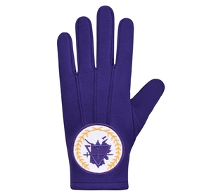 Gants en coton brodés maçonniques de luxe, motif carte de l'Alaska, couleurs et logo personnalisables, gants d'uniforme formels durables pour usage sportif - Product Image 2