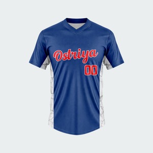 Men's Custom Printing Team Wear Baseball Shirts Best Quality Baseball Jerseys For Training Solid color 140g All Season - Product Image 5