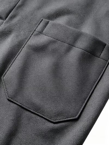 Casual Business Short Sleeve for Shirt Solid Color Lapel Collar Small <b>Chest</b> Pocket Breathable 100% OEM Service Plain Dyed - Product Image 6