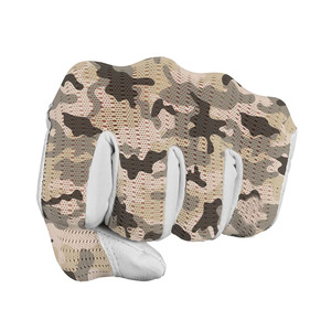 Guante de Golf para Mujer, Palma de Cuero Cabretta, Tejido de Malla Transpirable, Ligero, de Secado Rápido, Antideslizante, para Mano Izquierda, Diseño Camuflaje Desierto - Product Image 2