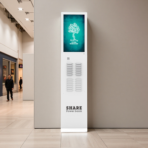 24-Port High-Capacity Shared Power Bank Locker with <strong>Multimedia</strong> Screen QR <strong>Code</strong> Scan Convenient Renting Power Banks Power Station - Product Image 2