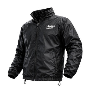 <b>Men</b> Custom Logo Lightweight Windbreaker <b>Jacket</b> Windproof Water Resistant Full Zip Track <b>Jacket</b> Casual Sports Outdoor Outerwear - Product Image 1