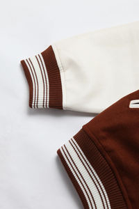 Comfortable Unisex Canvas Varsity <b>Jacket</b> Stand Collar Hooded <b>Winter</b> Streetwear Geometric Patchwork Breathable <b>Waterproof</b> - Product Image 5