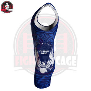 Ropa de Artes Marciales de Poliéster y Spandex Estampada para Uso Profesional, Trajes de Lucha Modernos con Cuello Redondo, Elásticos, de Secado Rápido, Duraderos y Cómodos - Product Image 3