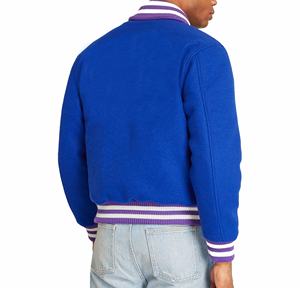 Chaquetas universitarias de lana, con cuello personalizado, forro acolchado, estilo béisbol, para hombre. - Product Image 2