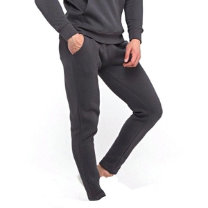 Survêtement Premium Homme Gris Foncé à Capuche, Couleur Unie, Coupe Droite, avec Poches Latérales et Cordon de Serrage, Idéal pour l'Automne - Product Image 6