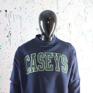 เสื้อสเวตเชิ้ตคอเต่าสีน้ำเงินกรมท่า CASEYS  100%  สีเขียวฮันเตอร์  ปักลาย апплика  เสื้อสเวตเชิ้ตคอกว้าง CLUSH INDUSTRIES - Product Image 2