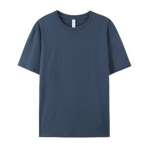 เสื้อยืดผู้ชายสีดำ ผ้าฝ้าย 100% เนื้อเจอร์ซีย์หนา คอกลม แขนสั้น สไตล์ลำลอง รับสกรีนลาย - Product Image 3