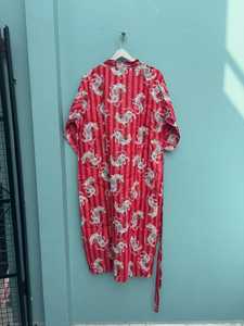 Indian Block Print Cotton <b>Kimono</b> Robe Stylish Dressing Gown Casual Lounge Wear For <b>Women</b> - Product Image 2