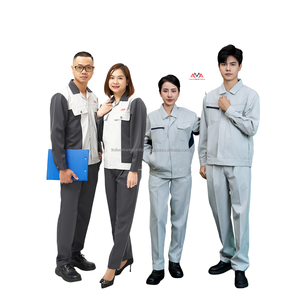 เสื้อผ้าทำงานแบบลำลองสำหรับผู้หญิง/ผู้ชายชุดยูนิฟอร์มเสื้อผ้าทำงานไฟฟ้าชุดทำงานออกแบบโลโก้ได้ตามต้องการ - Product Image 3