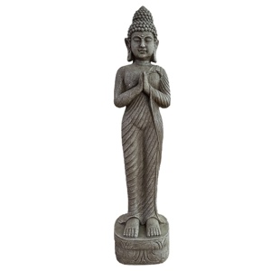 98.5cmH MGO Standing <strong>Monk</strong> Meditating Buddha Decoration - Product Image 1