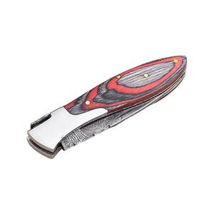 Couteau de poche Jexmoo OEM artisanal en acier Damas de qualité industrielle, 7 pouces, avec étui en cuir, idéal pour un cadeau d'anniversaire ou un cadeau pour témoin de mariage - Product Image 4