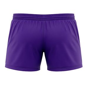 Shorts de football violets pour hommes – Tenue de sport athlétique, uniforme d'équipe de football, vêtements d'entraînement, tenue de match, performance en extérieur - Product Image 2