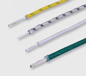 Cable de motor trenzado de cobre estañado de 00C 600V 8AWG con revestimiento de silicona y fibra de vidrio - Product Image 2