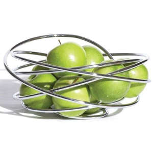 Nouveau Style corbeille à fruits table pièce maîtresse affichage frais pomme raisins conteneur nickelé panier panier de rangement triangulaire - Product Image 4