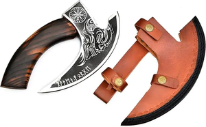 Couteau à pizza LEGACY BLADES en acier au carbone de qualité supérieure, manche en bois, coupe-pizza personnalisé pour la cuisine, OEM ODM - Product Image 5
