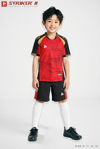 Conjunto de Camiseta de Fútbol Personalizada Striker II JP, Impresión por Transferencia de Calor, Secado Rápido, Transpirable, Absorbe la Humedad, 100% Poliéster, Cuello en V, Manga Corta - Product Image 4