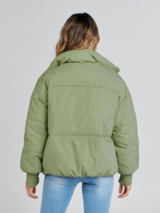 Chaqueta de Invierno para Mujer, Acolchada, Cálida, con Decoración de Patrones, Chaqueta de Punto - Product Image 4