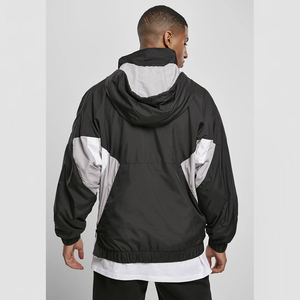 2026 Waterproof Windproof <b>Men's</b> <b>Black</b> Quarter Zipper Windbreaker Lightweight Custom Outdoor <b>Rain</b> Windbreaker <b>Jacket</b> - Product Image 6