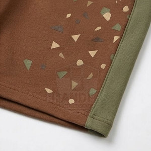Casual Hooded <b>Shorts</b> <b>Set</b> For Men Two Piece Matching Outfit Comfortable Relaxed Fit Lightweight Fabric Everyday Summer Wear - Product Image 3