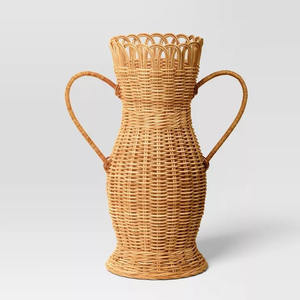 Jarrón de Ratán Hecho a Mano, Decoración Moderna para el Hogar, Jarrón para Flores con Lazo, Diseño OEM Personalizado, Hecho a Mano en Vietnam, Venta al Por Mayor - Product Image 3