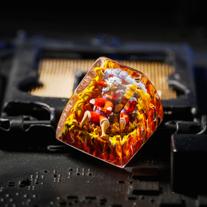 Teclas Artesanales Bosque Místico, Teclas Artesanales Personalizadas, Teclas Anime Lindas, Teclas Verdes, Juego de Teclas, Teclas de Madera - Product Image 5