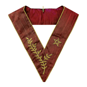 Collar Masónico de Director de Ceremonias, Protector Interior del Collar Masónico, Collar Masónico Tyler, Collar Masónico de Capellán - Product Image 3