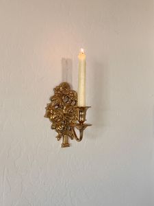 Classic Venetian Baroque Luxury Wall <b>Sconce</b> Vintage Decorative Wall <b>Light</b> with Ornamental Mirror Details Elegant Brass Framework - Product Image 2