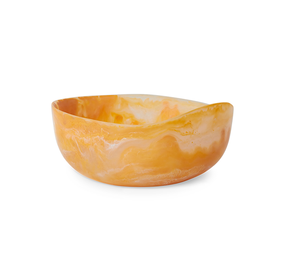 Handmade Eco-Friendly Resin Bowl Yellow Classic Design Polished Finish Lightweight Jannat Export for <b>Camping</b> Fruit and Snacks - Product Image 1