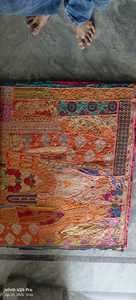 Tela de Algodón 100% Reciclada con Bordado de Patchwork, Venta al por Mayor, Ecológica y Sostenible, Retazos de Kantha para Cortinas y Fundas, para Niñas - Product Image 5