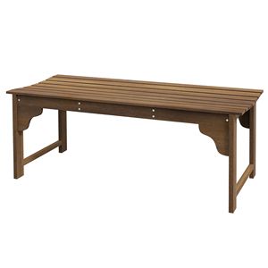 Panca da Esterno in Teak con Seduta Curva per Portico, Giardino Anteriore e Cortile - Product Image 1