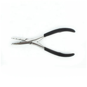 Premium Silver Stainless Steel <b>Hair</b> Extension Pliers Rubber Grip Bead <b>Removal</b> <b>Tool</b> with PU Leather Storage Case - Product Image 1