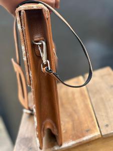 Bolso Bandolera de Cuero con Pelo Natural Hecho a Mano, Unisex, para Portátil, de Piel Genuina de Vacuno, Estilo Satchel, Proveedor de Fábrica LHLB-0015 - Product Image 3