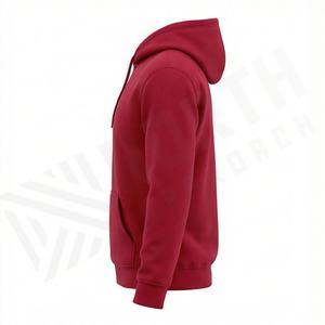 Sweat à capuche en coton peigné teint uni, épais et de qualité supérieure, pour homme, style streetwear, avec service de personnalisation de logo OEM - Product Image 3