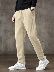 <b>Men's</b> Comfortable <b>Corduroy</b> Pants | Relaxed Fit Stretch Waist <b>Trousers</b> for Everyday Wear - Product Image 3