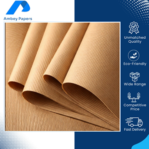 Fournisseur mondial vendant du papier kraft côtelé recyclable de qualité assurée 40-80 GSM pour l'emballage et le conditionnement à un prix authentique - Product Image 2