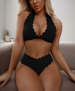 Women Color Block Bikini Set Fashion Swimwear Adjustable Fit Beach Outfit Summer Pool Vacation Clothing - Product Image 4