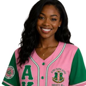 Camiseta de Béisbol Rosa para Mujer, Uniforme Deportivo, Ropa Deportiva para Equipo, Camisa con Botones, Ropa para Juego, Top de Manga Corta para Entrenamiento, Alto Rendimiento - Product Image 1