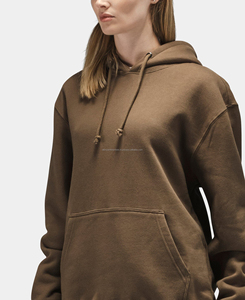 เสื้อฮู้ดโอเวอร์ไซส์ ยูนิเซ็กซ์ ผ้าฝ้ายฟลีซ 100% หนัก 400 กรัม สำหรับฤดูหนาว ทรงไหล่ตก คอกลม แบบสวมหัว ลายเรียบ ระบายอากาศได้ดี พิมพ์ลายดิจิตอล - Product Image 5