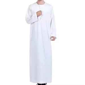 Nouvelle robe longue traditionnelle pour homme, en coton, style Jubba Thobe, vêtements arabes islamiques pour l'hiver, Abaya saoudienne, style Dubaï - Product Image 1