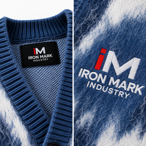 เสื้อสเวตเตอร์ไหมพรมถักลายเรขาคณิตสำหรับผู้หญิง ยี่ห้อ Iron Mark Industry คอวี แขนยาว ระบายอากาศได้ดี แห้งเร็ว เหมาะสำหรับฤดูหนาว - Product Image 4
