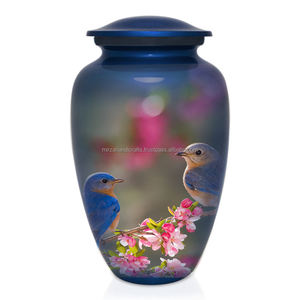 10 "โกศเผาศพโลหะอลูมิเนียมสำหรับเผาเถ้ามนุษย์ยังคงเก็บขี้เถ้ากระดูกมนุษย์ทำด้วยมือ - Product Image 4