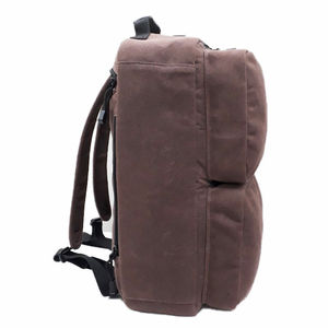 Professional Heavy-Duty Canvas Laptop <b>Backpack</b> for Business Travel Expandable Brown Rucksack with USB Port <b>student</b> school bag - Product Image 2