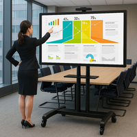 Panneau d'affichage interactif multi tactile de 86 pouces pour la salle de réunion d'entreprise