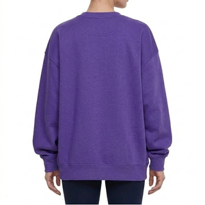 เสื้อสเวตเชิ้ตผ้าฝ้ายฟลีซทรงหลวมสำหรับผู้หญิง คอกลม ผู้จำหน่ายเสื้อผ้าขายส่ง - Product Image 3