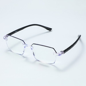 แว่นตาคอมพิวเตอร์ไร้กรอบ RTS Square Rimless สำหรับทุกเพศ พร้อมเลนส์กรองแสงสีฟ้าจากคอมพิวเตอร์ น้ำหนักเบา มีเลนส์หลายสี - Product Image 3