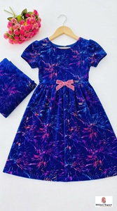 High Quality Velvet Printed Fabric Multicolor Foil Work Dresses Apparel Fashion Textile Home Decor OEM - Product Image 2