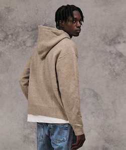 Sweat à capuche oversize en molleton français délavé à l'acide 100% coton, coupe ample et épaisse pour homme - Product Image 2